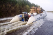 Лодка надувная транц. "Солар Максима-555 К" светло-серый